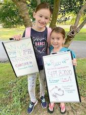 On Tuesday, Sept. 8, Nya Monahan began third grade at the Goshen Intermediate School while Riley Monahan began kindergarten at Scotchtown Avenue Elementary School. Photo provided by Andrea Sciarrino.
