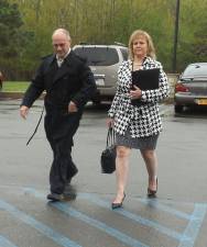 David and Sandy Nagler outside the courtroom last month (Photo by Frances Ruth Harris)