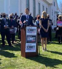 State Assemblyman Colin Schmitt (R-99) announced on Wednesday his attention to challenge incumbent U.S. Rep. Sean Patrick Maloney to represent New York’s 18th Congressional District.