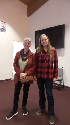 Community tours performing arts center before deciding its fate at the polls Gail Phillips and her daughter, Heather Sorrell (Photo by Frances Ruth Harris)