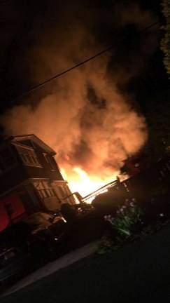 Two young heroes save family from devastating fire The house engulfed in flames (Photo provided)