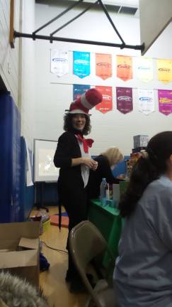 A fun night for science and math Colleen Collins is the Cat in the Hat