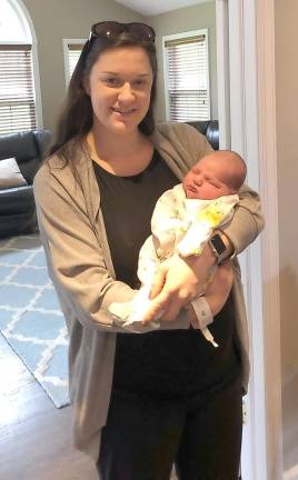 Celebrating birthdays in quarantine Brittany McCormick and Connor James McCormick, who was born April 10 and who came home on Easter morning.