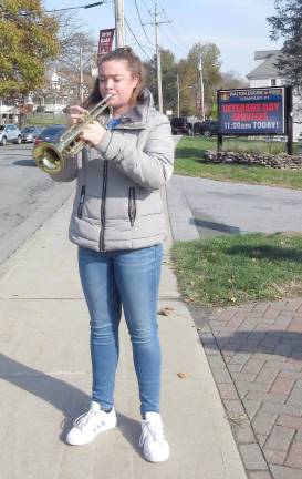 Bugler Julia Cassano