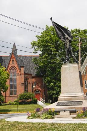 The Orange Blossoms Monument in Goshen