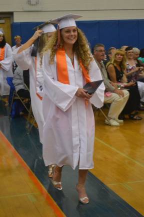 Alexis Aloi after receiving her diploma.