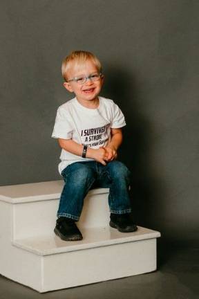 Italian dinner on Jan. 27 to support toddler's recovery from stroke Landon Schust (Photo provided)