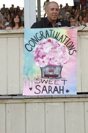 Goshen High School: 'Today as we climb' A sweet message from the stands (Photo by Jerry Goldberg)