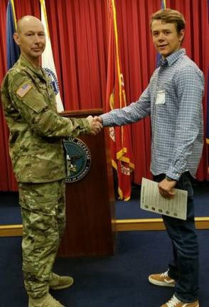Francis Xavier McKenna forgoes his graduation and senior summer to serve his country Xavier McKenna at basic training at Ft. Benning (Photo provided)