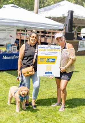 Josie and Archie with Hope Rocks for Kids and Kristi Greco at Smith’s Clove Park in Monroe