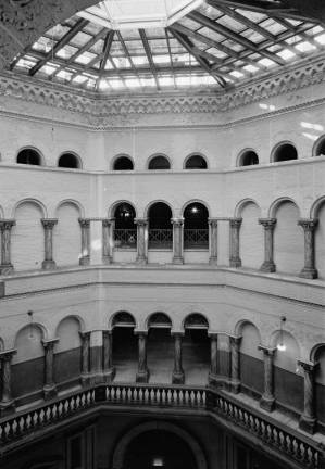 creating city Spaces for artists If the City Council adopts legislation, now in committee, that would allow artists or art groups to rent city-owned or city-run spaces for rehearsals and performances, concerts could take place in the Tweed Courthouse’s rotunda and inside several other stately buildings. Photo: Walter Snalling Jr., via Wikimedia