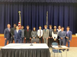 Chester school district’s Mock Trial team performed at a regional competition on March 16.