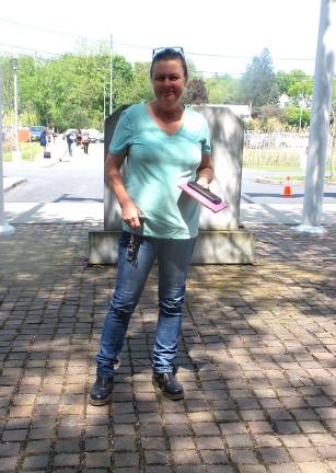Disturbing images of horse abuse shown as Ryan's trial continues Goshen farmer Kay O’Hanlon-Myrsuki just before entering the courthouse on day five (Photo by Frances Ruth Harris)
