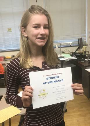 13 named September Students of the Month at C.J. Hooker Middle School Ana Loter