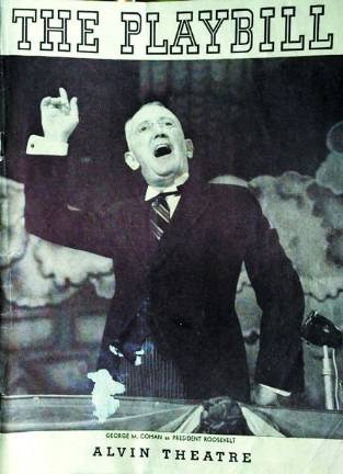 'All kinds of musical things' The Playbill for "I'd Rather Be Right" (1937), with George Cohan on the cover. Joseph Gargiulo sang in the chorus, in his first Broadway break.
