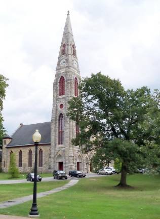 The First Presbyterian Church is hosting a free outdoor concert on Sept. 27 that is part of a celebration of the church and its 300 years in the heart of the Village of Goshen. Photo source: Wikimedia Commons.