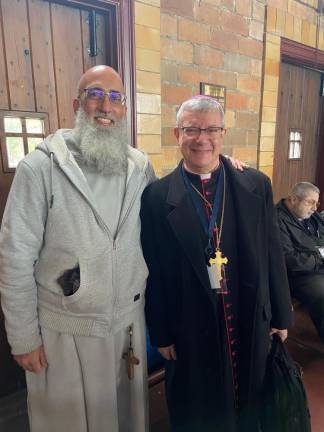 St. Stephen’s Catholic Conference slated for Nov. 11 Fr. Guiseppe Maria Siniscalchi with Bishop Gerardo Colacicco.