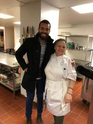 perseverance and persistence on passover "It's a beautiful celebration," said food service manager Erick Splick (left), preparing for the holiday in the kitchen with cook Mayra Larancuent. Photo: Shoshy Ciment