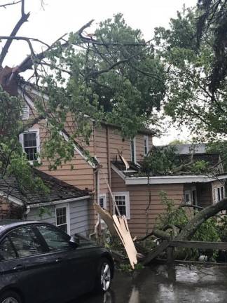 Emergency center activated as tens of thousands go without power A casualty of Tuesday's storm