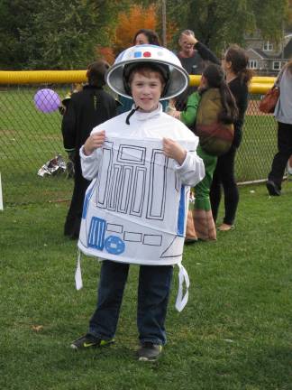 Chester celebrates the haunting season Alex Solimando, 8, of Chester as R2-D2 (Photo by Ginny Privitar)