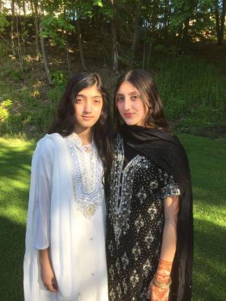 Giving Thanks in Orange County Anna Mahmood is thankful for her daughters, Alia and Aisha