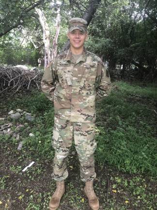 Francis Xavier McKenna forgoes his graduation and senior summer to serve his country Xavier McKenna at basic training at Ft. Benning (Photo provided)
