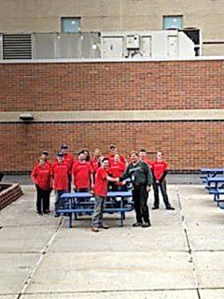 Lowe's donations and volunteers beautify Chester Academy patio