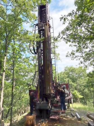 Well rehabilitation begins at Walton Lakes Estates in Chester.