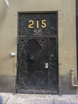 doors of manhattan West 40th Street between Seventh and Eighth Avenues