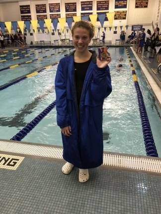 Goshen swimmers make history only four years after team forms Emma Melley, Division II 200 Freestyle Champion (Photo provided)