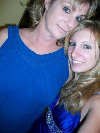 Mommy & Me Contest Jackie Gil and her mom Laural of Goshen "After my prom 2008. Love you mom.