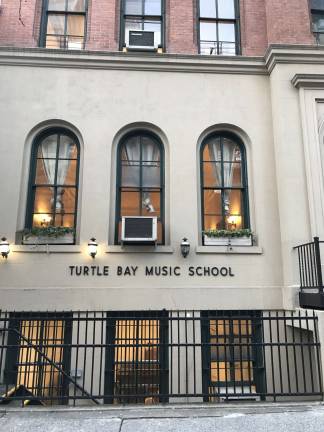 music school migrates south The longtime home of The Turtle Bay Music School at 244 East 52nd Street. The community music school plans to move later this year to a new space at 38th Street and First Avenue. Photo: Douglas Feiden