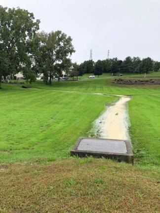 More rain brings more silt to the Otterkill and Black Meadow Silt runoff escapes the Greens of Chester construction site Tuesday afternoon and heads to the Black Meadow stream