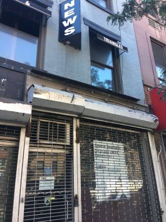 Map shows empty storefronts An empty storefront on Eighth Avenue.
