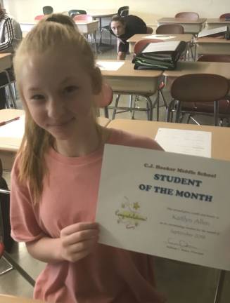 13 named September Students of the Month at C.J. Hooker Middle School 13 named September Students of the Month at C.J. Hooker Middle School