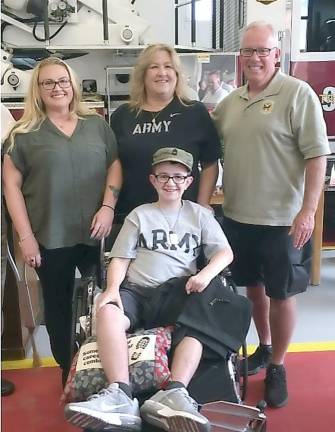 Danny Mulvey and his parents and sister. Provided photo.