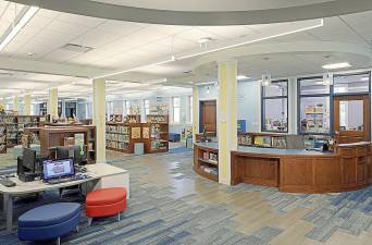 The Goshen Public Library &amp; Historical Society continues will reopen for in-person browsing on Monday, Feb. 1. Photo source: Butler Rowland Mays Architects, LLP
