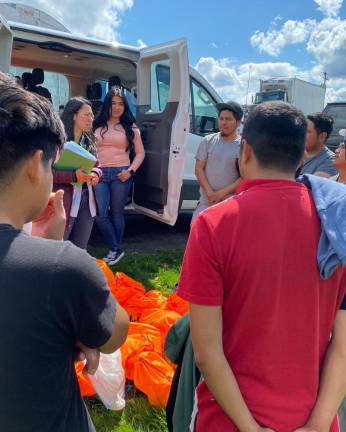 Last year, members of the Warwick Area Farmworkers Organization distributed 100 safety backpacks to local farmworkers.