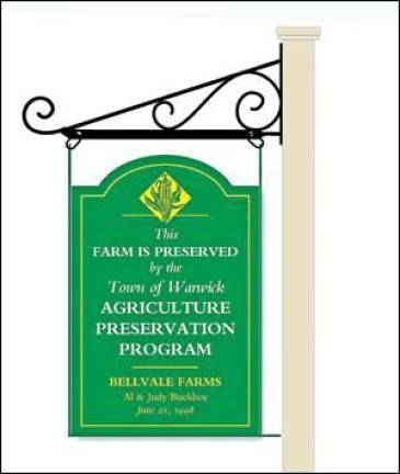 Signs to identify protected farmland Signs to identify protected farmland