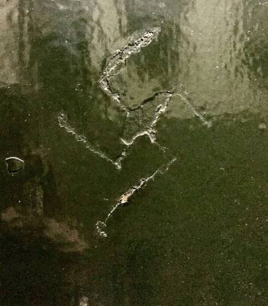Hoylman Faces Hate Crime Increases A picture of a swastika etched in state Sen. Brad Hoylman’s Greenwich Village apartment building on Nov. 15.