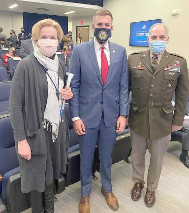 Assemblyman Colin J. Schmitt, is pictured on Tuesday, Dec. 8, at the White House Operation Warp Speed Vaccine Summit in Washington, D.C. with Dr. Deborah Birx, Coronavirus Response Coordinator for the White House Coronavirus Task Force, and General Gustave F. Perna, who serves as the chief operating officer of Operation Warp Speed charged with distributing the vaccine nationwide. Provided photo.