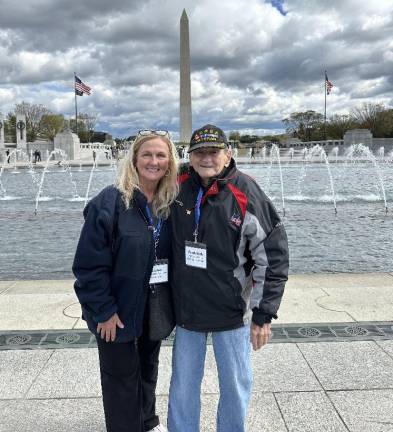 CJH school nurse Dawn Pawliczak with her father, Frederick Kohler.