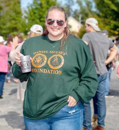 Lindsey Krawczyk, who has known Danny since Kindergarten, showed her support for the Danny Mulvey Foundation at the fourth annual Danny Mulvey Foundation. Photo by Sammie Finch.