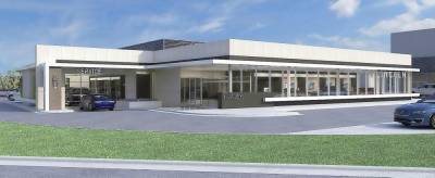 Healey Brothers plans to break ground this summer on a state-of-the-art Lincoln dealership. This is a rendering of the exterior of the facility. Provided image.