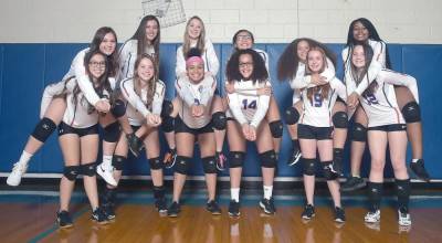 The Chester Academy volleyball team