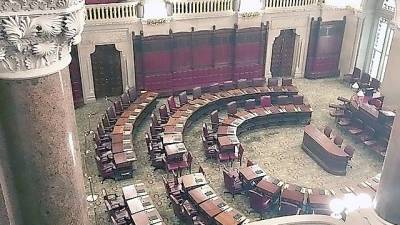 Senate chambers in the New York State Capitol building