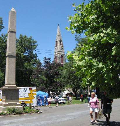 Great American Weekend brings on the crowds A view of the steeple.