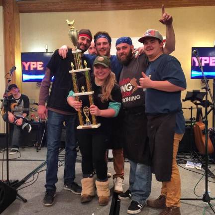 Sweet Onion Brewhouse captures WPDH Wing Wars trophy - again The Wing Wars champions: The crew from Sweet Onion Brewhouse celebrate this victory last weekend at the Wing Wars competition sponsored by radio station WPDH: In front, holding the trophy is Kristen Mayer; and standing behind her, from left to right are: Jared Mayer, Tommy Cosgrove, Jason Mcloughlin and Brendan Doyle.