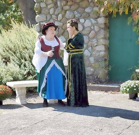 Janet Droll and Maylin Morales in “Romeo and Juliet.”