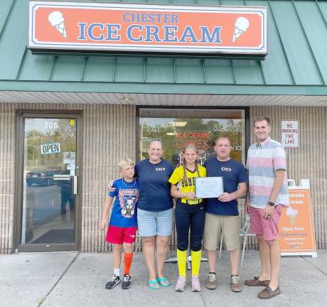 Assemblyman Colin Schmitt presents the Post Family with August’s 99th Assembly District Small Business of The Month certificate. Provided photo.